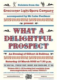 An evening of Golbert and Sullivan at Stokesay Court - Saturday 18th March 2023